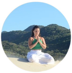 Imagem instrutora de yoga